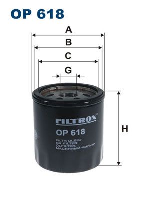 Фильтр масляный OP618 FILTRON OP618