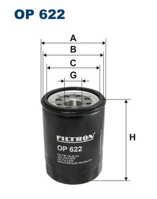 Фильтр масляный OP622 FILTRON OP622