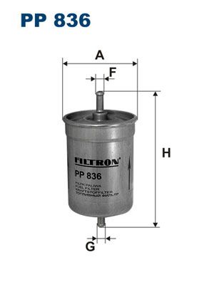 Фильтр топливный PP836 FILTRON PP836