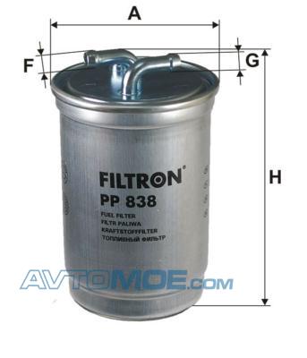 Фильтр топливный PP838 FILTRON PP838