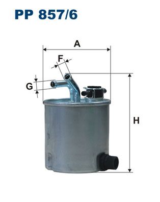 Фильтр топливный PP8576 FILTRON PP8576