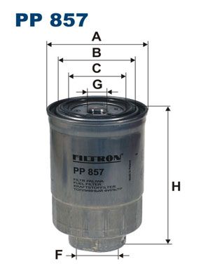 Фильтр топливный PP857 FILTRON PP857