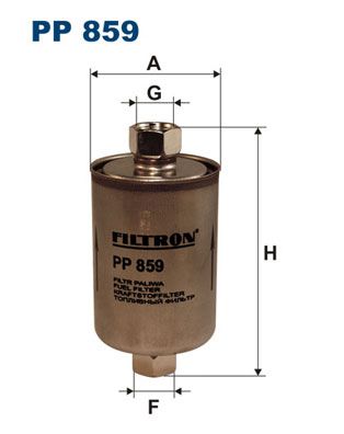 Фильтр топливный PP859 FILTRON PP859