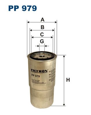 Фильтр топливный PP979 FILTRON PP979