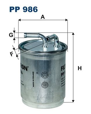 Фильтр топливный PP986 FILTRON PP986