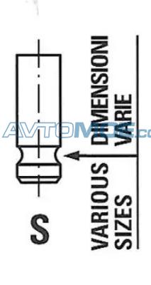 Клапан впускной R6241SNT FRECCIA R6241SNT
