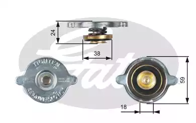 Крышка RC113 GATES RC113
