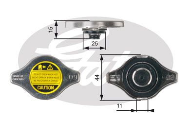 Крышка радиатора RC127 GATES RC127