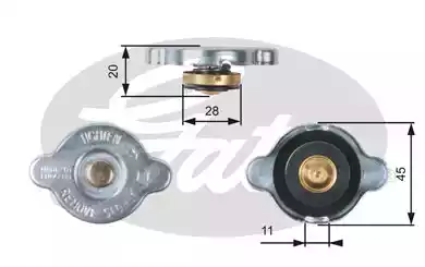 Крышка радиатора RC133 GATES RC133