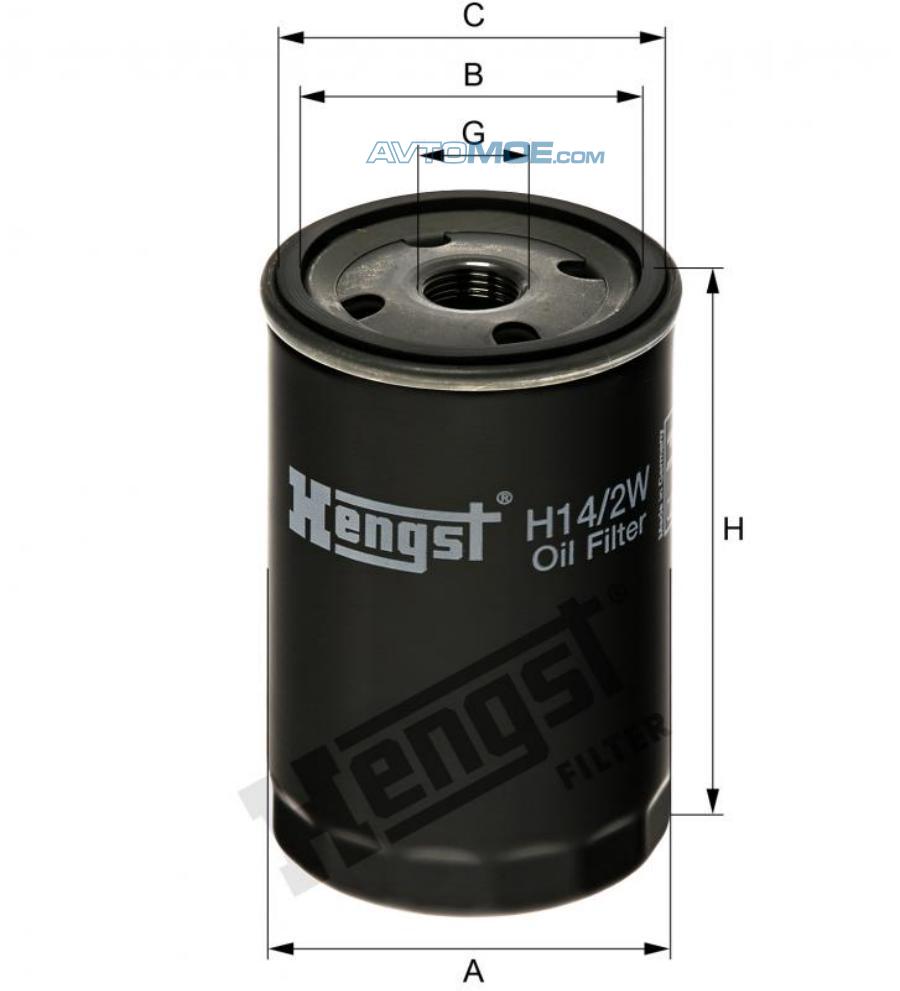 Фильтр масляный H142W HENGST H142W
