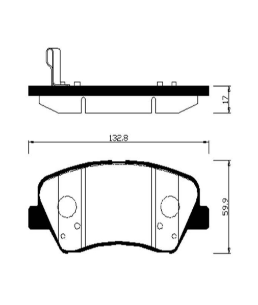 Колодки тормозные HP0045 HSB HP0045