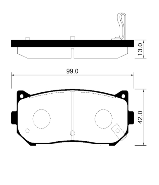 Колодки тормозные HP1009 HSB HP1009