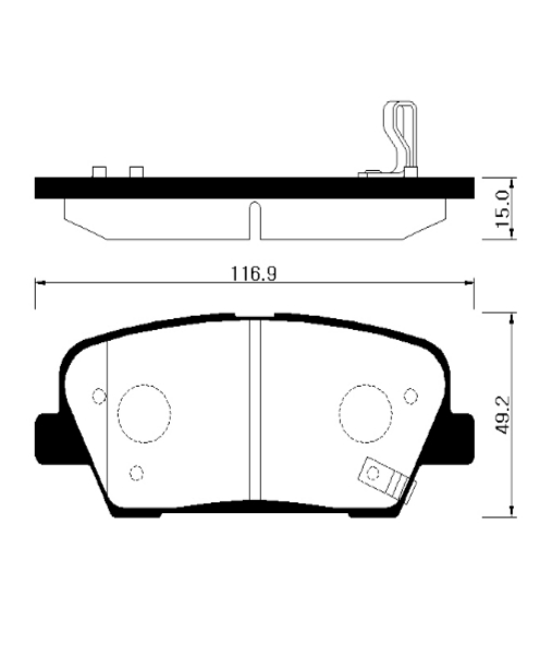 Колодки тормозные HP1043 HSB HP1043