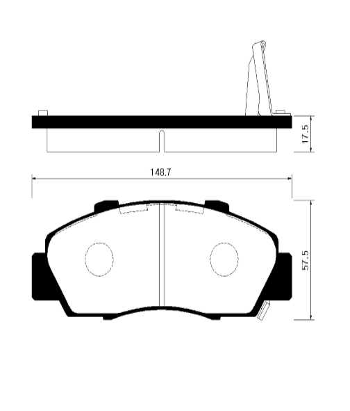 Колодки тормозные HP2010 HSB HP2010