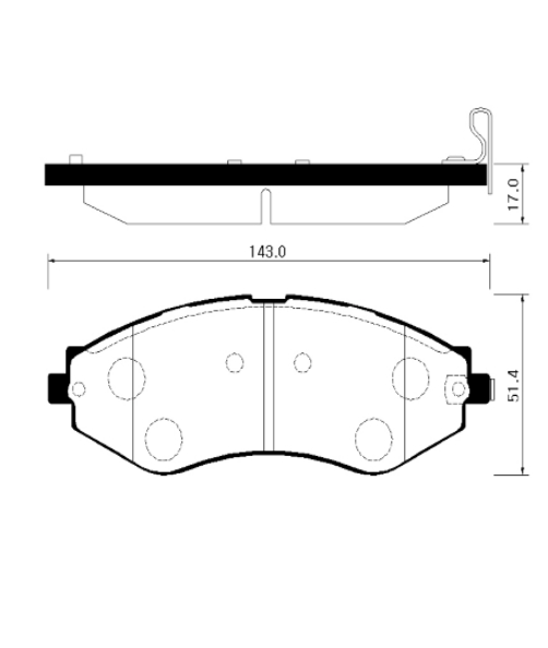 Колодки тормозные HP2012 HSB HP2012