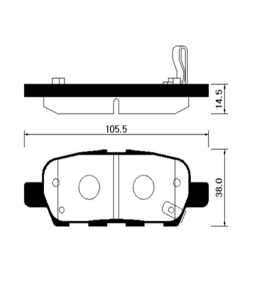 Колодки тормозные HP3007 HSB HP3007