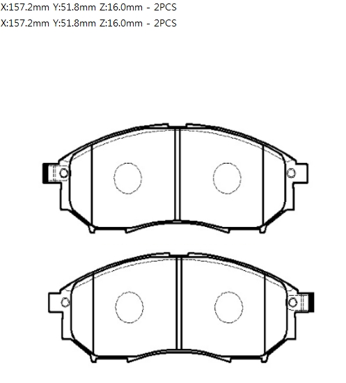 Колодки тормозные HP5095 HSB HP5095