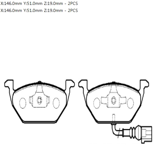 Колодки тормозные HP5149 HSB HP5149