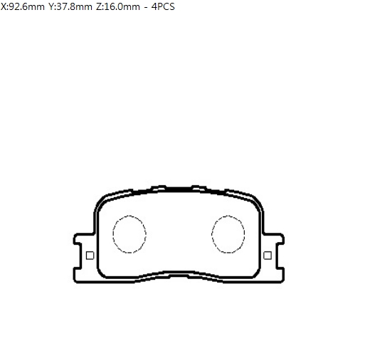 Колодки тормозные HP5161 HSB HP5161