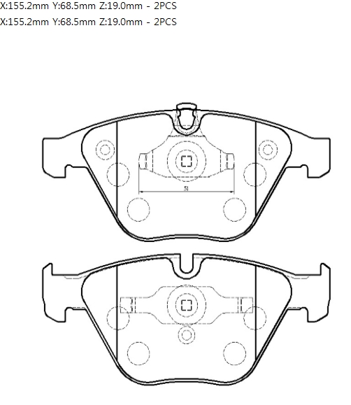 Колодки тормозные HP5196 HSB HP5196