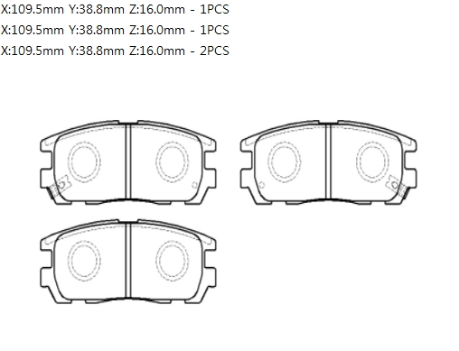 Колодки тормозные HP5219 HSB HP5219