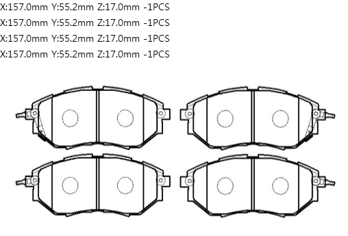 Колодки тормозные HP8432 HSB HP8432