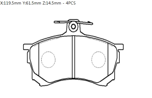 Колодки тормозные HP9283 HSB HP9283