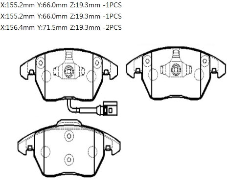 Колодки тормозные HP9599 HSB HP9599