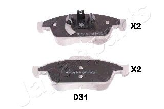 Колодки тормозные PA031AF JAPANPARTS PA031AF