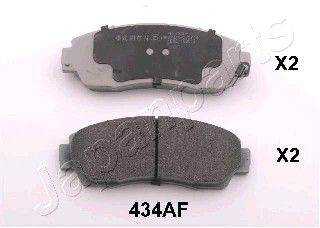 Колодки тормозные PA434AF JAPANPARTS PA434AF