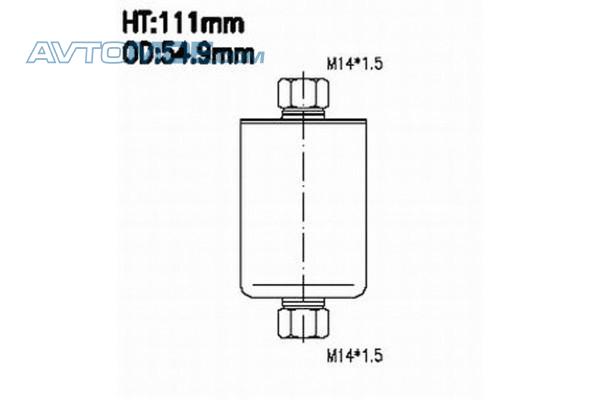 Фильтр топливный FS613J JS ASAKASHI FS613J