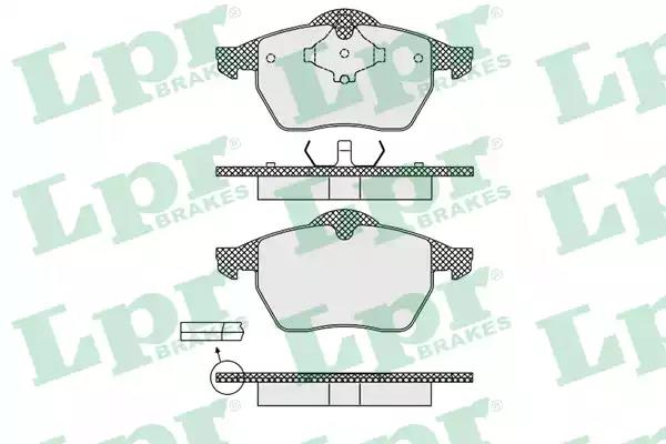 Колодки тормозные 05P639 LPR 05P639