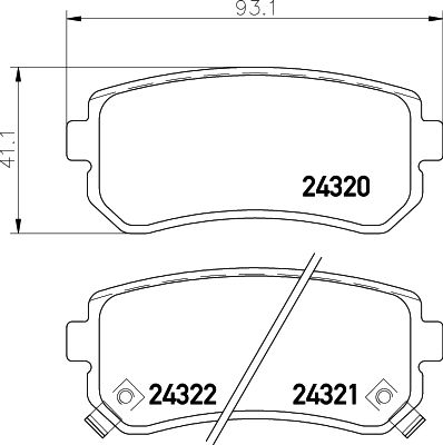 Колодки тормозные MDB2734 MINTEX MDB2734