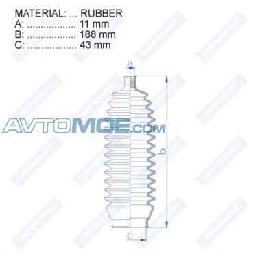 Пыльник RDZ0370MG MOTORHERZ RDZ0370MG