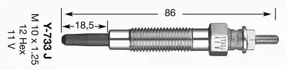 Свеча накаливания 6592 NGK 6592