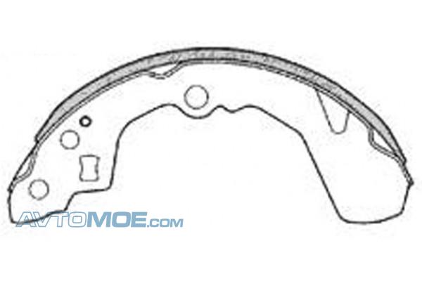Колодки тормозные FN0032 NIBK FN0032