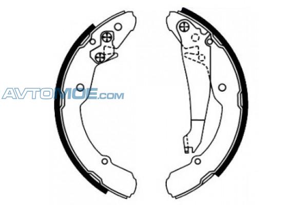 Колодки тормозные FN0554 NIBK FN0554