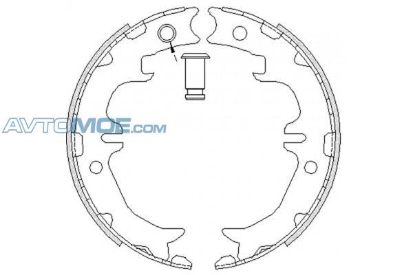 Колодки тормозные FN0567 NIBK FN0567