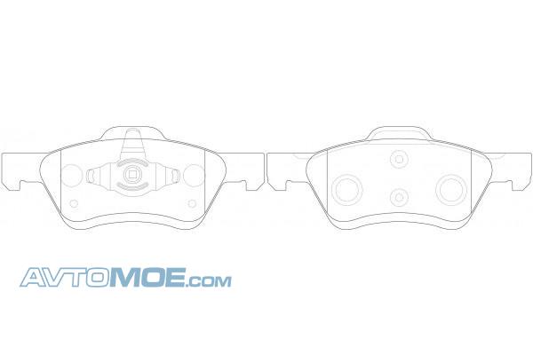 Колодки тормозные PN0071 NIBK PN0071