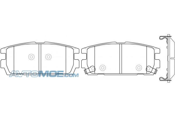 Колодки тормозные PN0098 NIBK PN0098