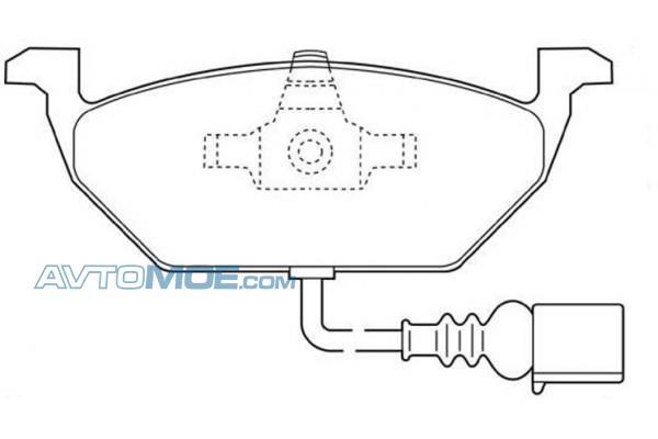 Колодки тормозные PN0148W NIBK PN0148W