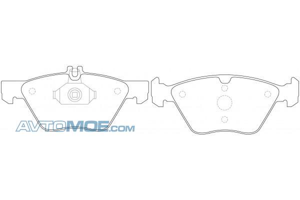 Колодки тормозные PN0166 NIBK PN0166
