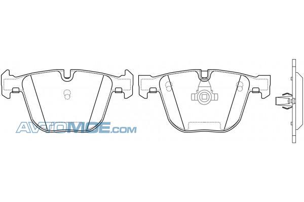 Колодки тормозные PN0326 NIBK PN0326