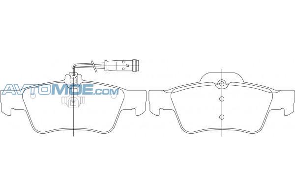 Колодки тормозные PN0344W NIBK PN0344W