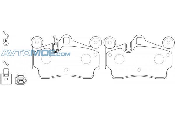 Колодки тормозные PN0347W NIBK PN0347W