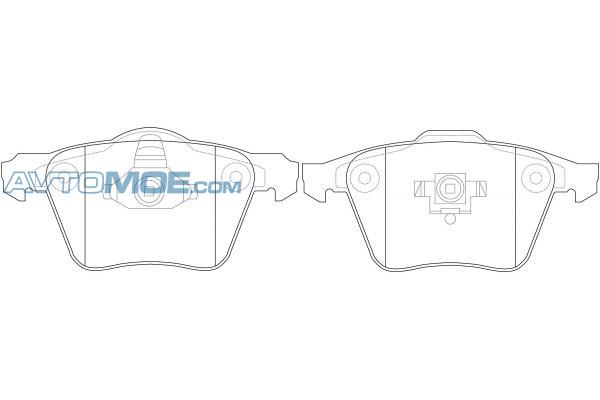 Колодки тормозные PN0352 NIBK PN0352