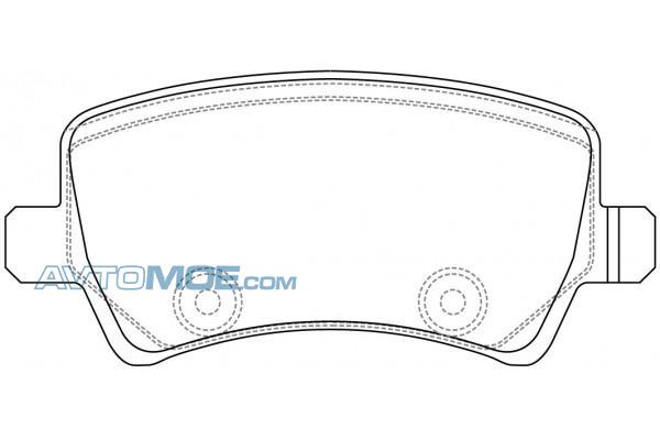 Колодки тормозные PN0463 NIBK PN0463