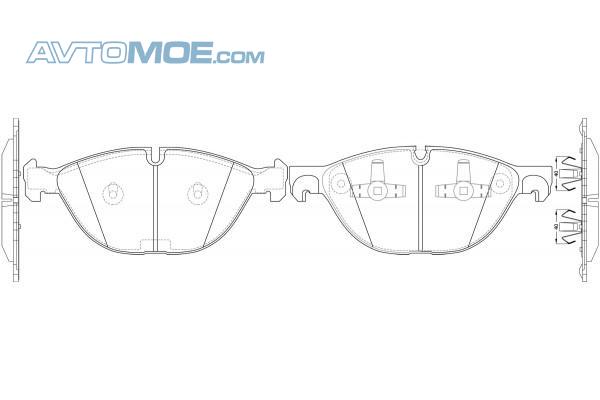 Колодки тормозные PN0493 NIBK PN0493