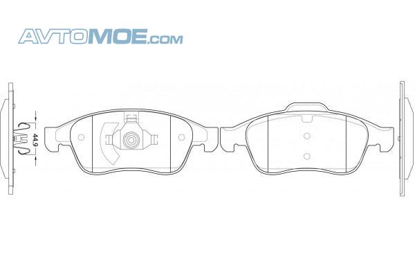 Колодки тормозные PN0551 NIBK PN0551