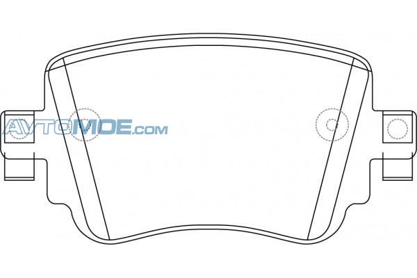 Колодки тормозные PN0624 NIBK PN0624